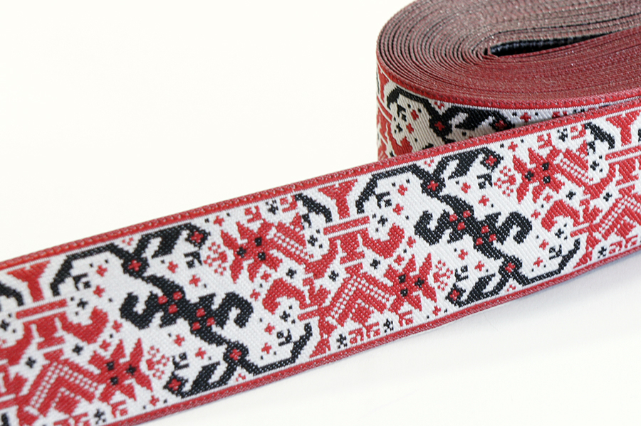 Тасьма 30 мм гобелен білий 17-30-1324/999