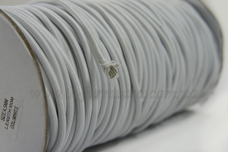 Шнур еластичний 5.0 мм MH білий