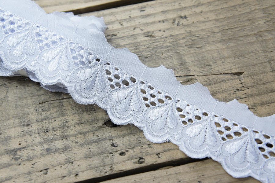 Прошва бавовна 40 мм SinemBro прошва білий 435-40-999