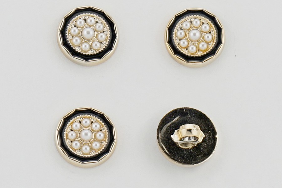 Гудзик на ніжці 18 мм Mertbutton металізований КМ-01