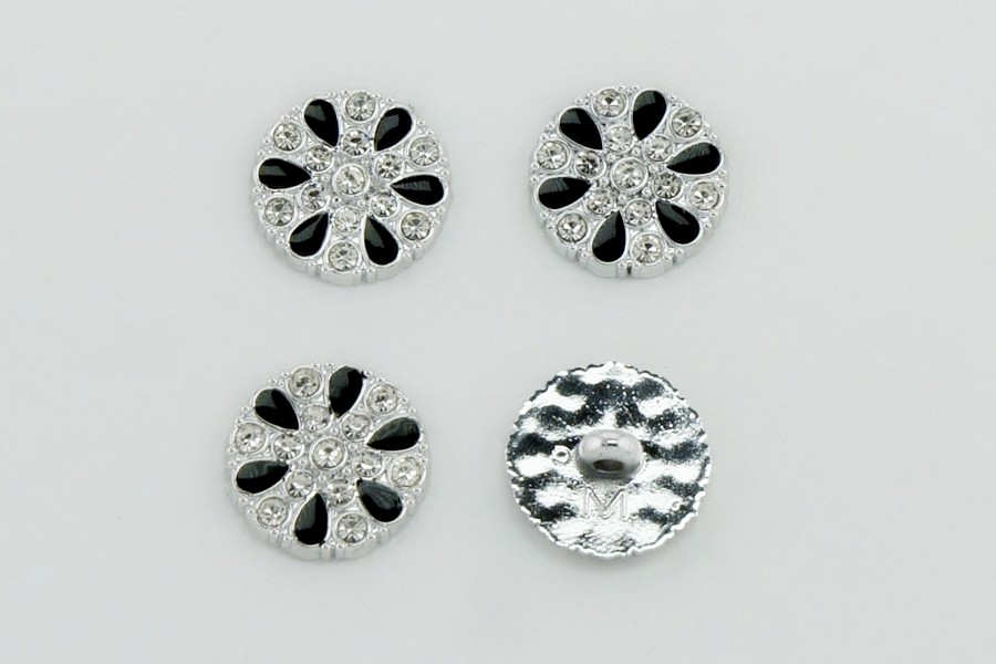 Гудзик на ніжці 21 мм Mertbutton металізований нікель TN-09