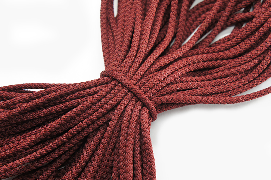 Шнур 4.0 мм для взуття 9-2045 Лента вишневий темний