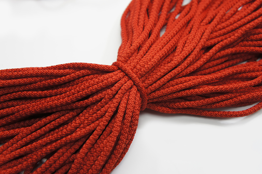 Шнур 4.0 мм для взуття 9-2045 Лента червоний