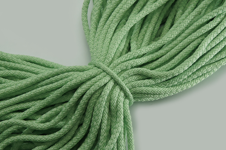 Шнур 4.0 мм для взуття 9-2045 Лента м'ятний яскравий