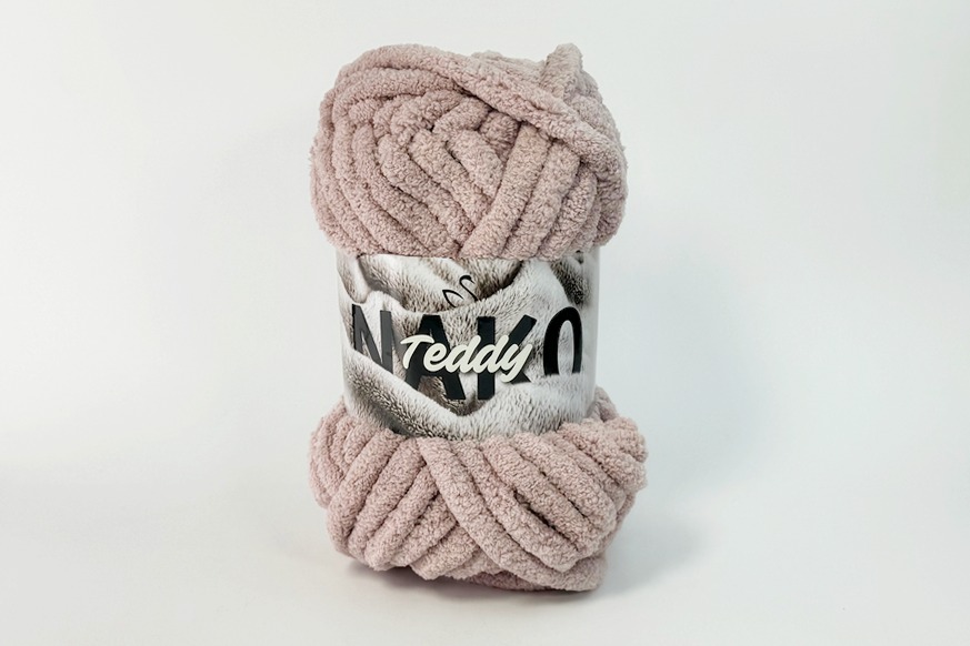 Пряжа NAKO Teddy поліестер 100% фрезовий світлий 22м(200гр)