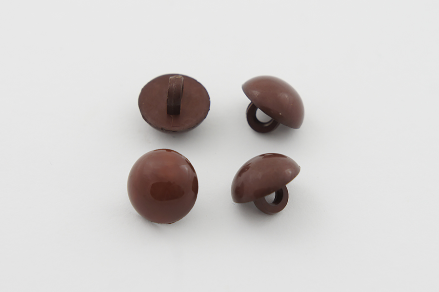 Гудзик на ніжці 10 мм Mertbutton однотонний коричневий ВР-329-16-1178