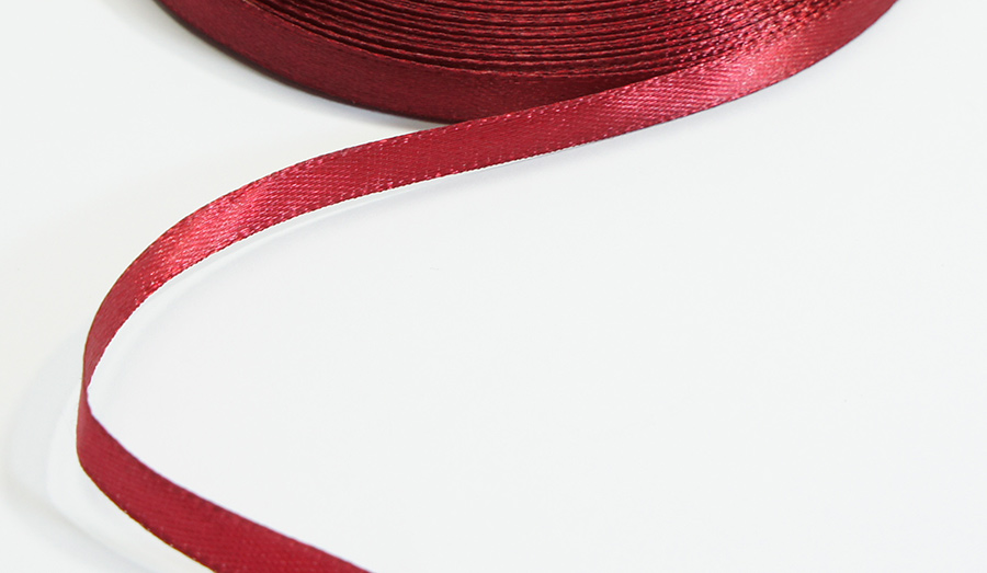 Стрічка 6 мм MH бордовий