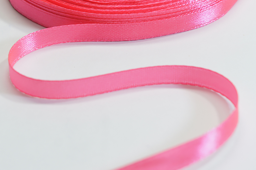 Стрічка 6 мм MH рожевий яскравий