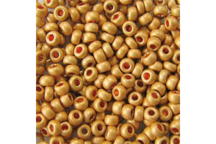 Бісер Preciosa 18581 №10 непрозорий матовий золотистий 2,3 мм