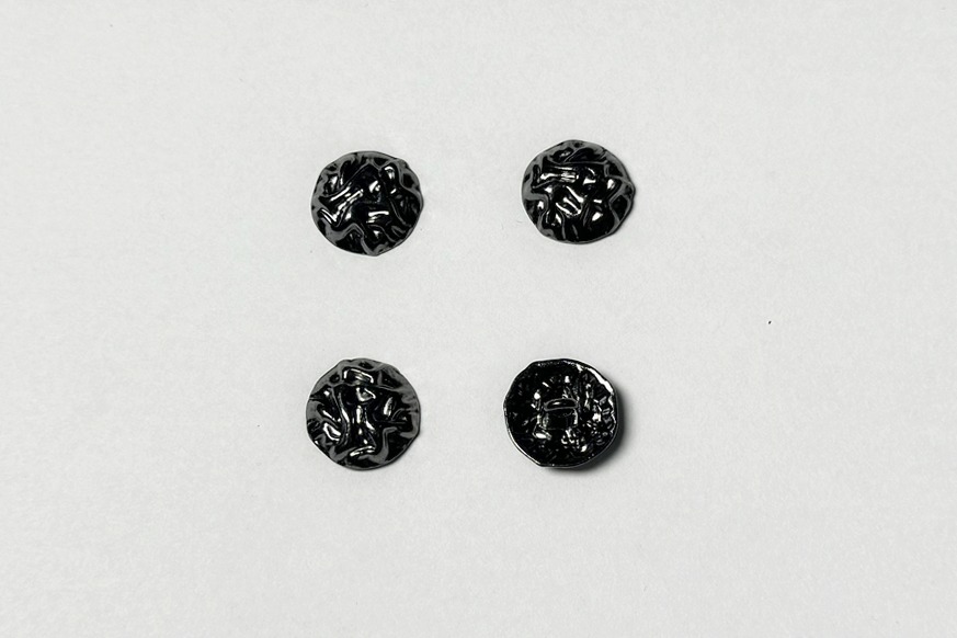 Гудзик на ніжці 15 мм Mertbutton нікель чорний UTS-42