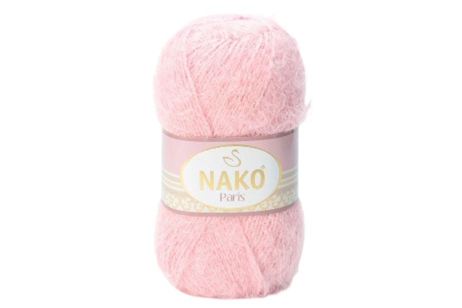Пряжа NAKO Paris акрил 40%, поліамід 60% рожевий 245м(100гр) 05408