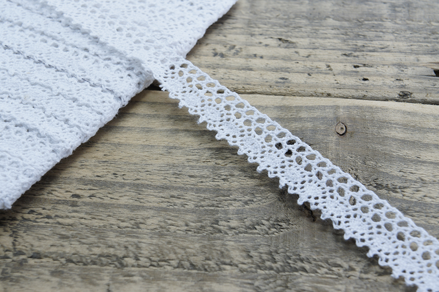 Мереживо бавовна 18 мм MH білий