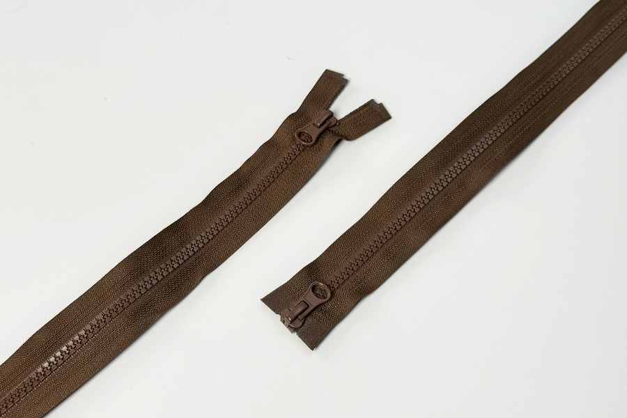 Блискавка MH Тип 5, 2 замка шоколадний 90 см