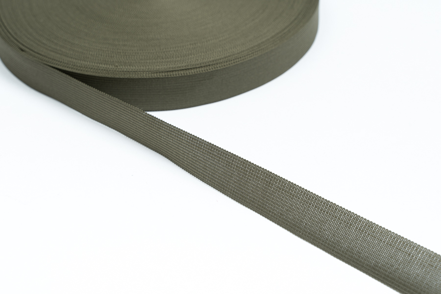 Тасьма 23 мм в'язана хакі