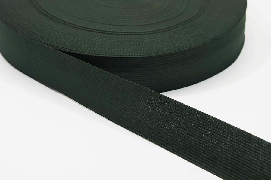 Тасьма 23 мм в'язана зелений темний