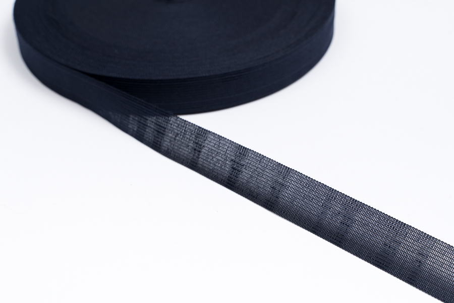 Тасьма 23 мм в'язана синій темний