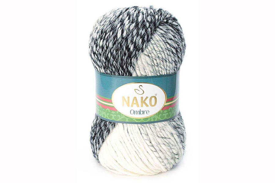 Пряжа NAKO Ombre вовна 25%, акрил 75% різнокольоровий 190м(100гр) 065891-20313