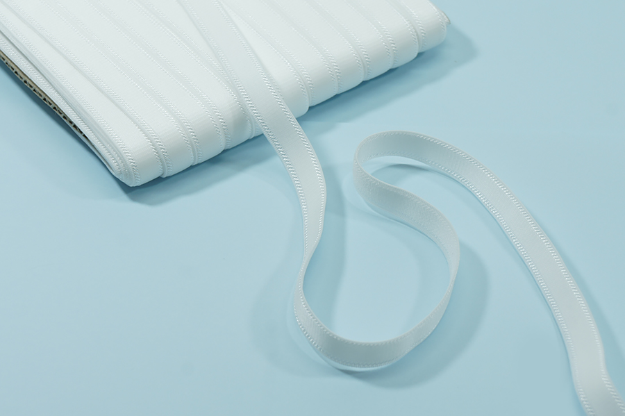 Тасьма еластична 10 мм для бретелей білий