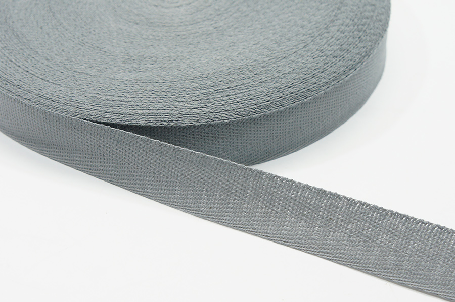 Стрічка кіперна 17 мм Лента сірий світлий
