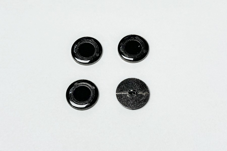 Гудзик на ніжці 20 мм Mertbutton нікель чорний