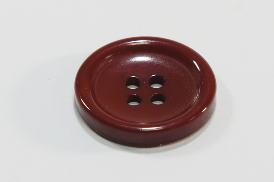 Гудзик 20 мм Mertbutton 4 отвори однотонний червоний темний ВР-179