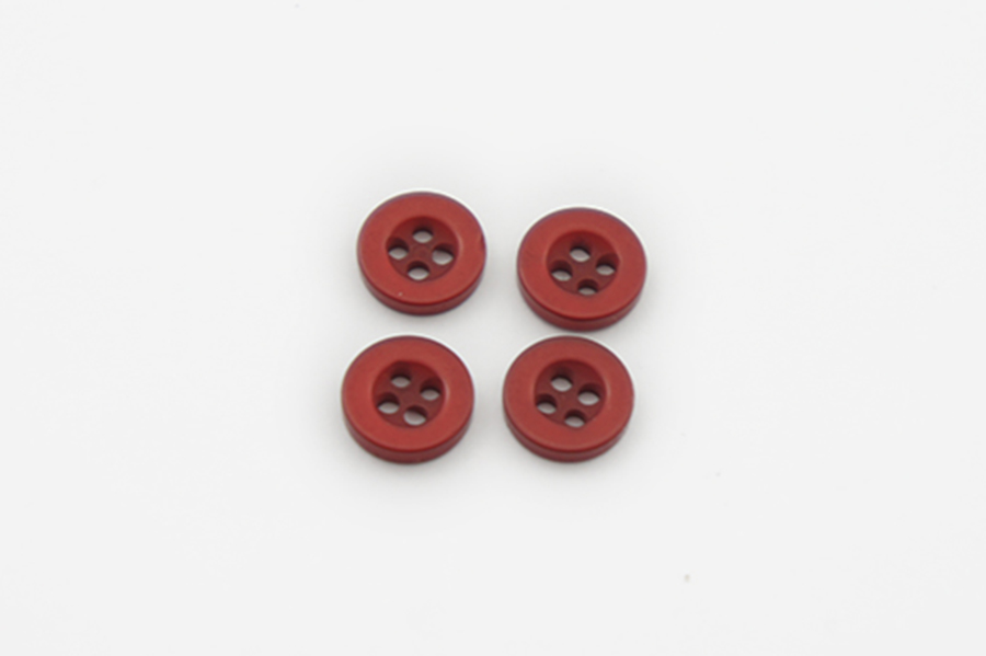 Гудзик 9 мм Mertbutton 4 отвори перламутр малиновий