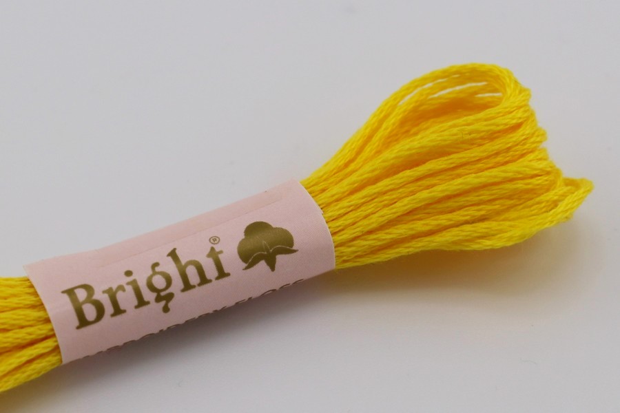 Муліне Bright бавовна жовтий канарейковий 0208