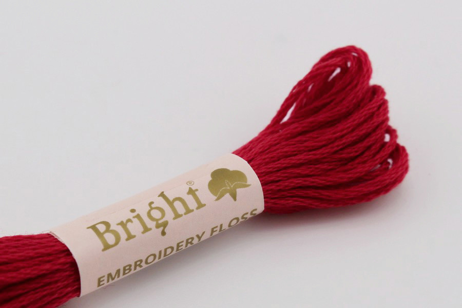 Муліне Bright бавовна червоний 0904