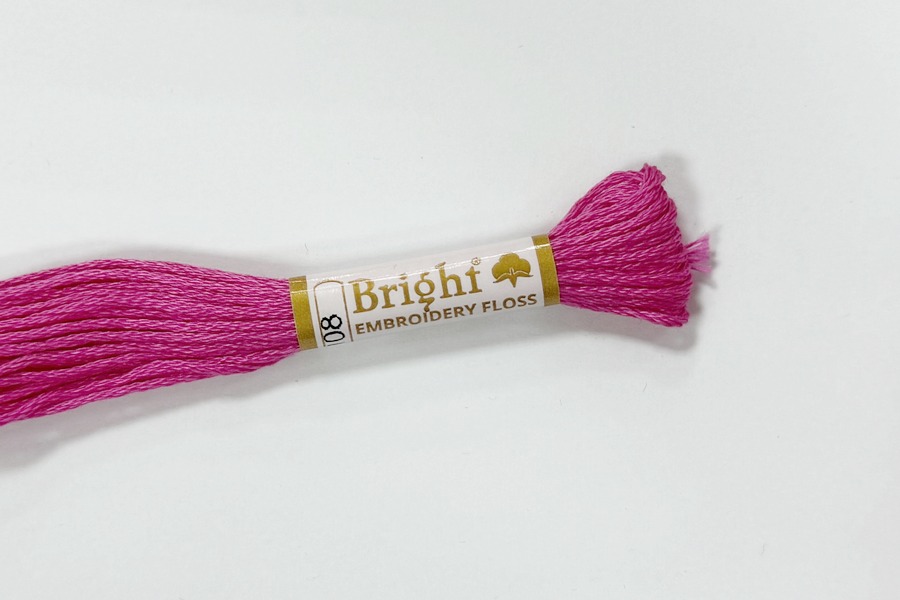 Муліне Bright бавовна рожевий темний 1108