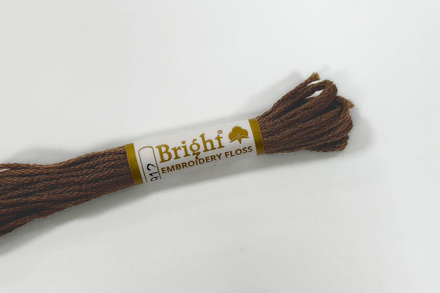 Муліне Bright бавовна коричневий 5912