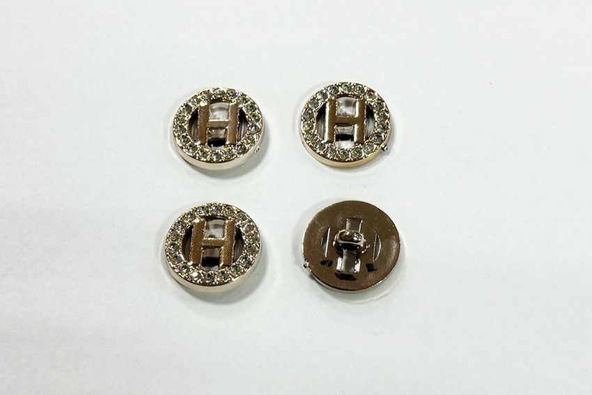 Гудзик на ніжці 20 мм Mertbutton металізований золото BR-662-34-gold