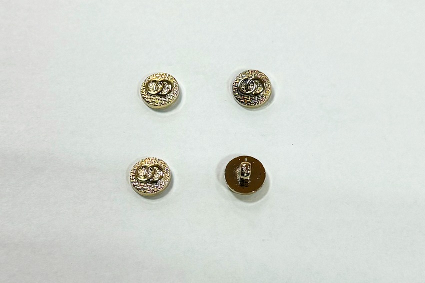 Гудзик на ніжці 12 мм Mertbutton металізований