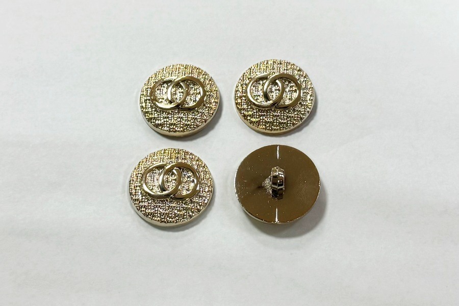 Гудзик на ніжці 25 мм Mertbutton металізований