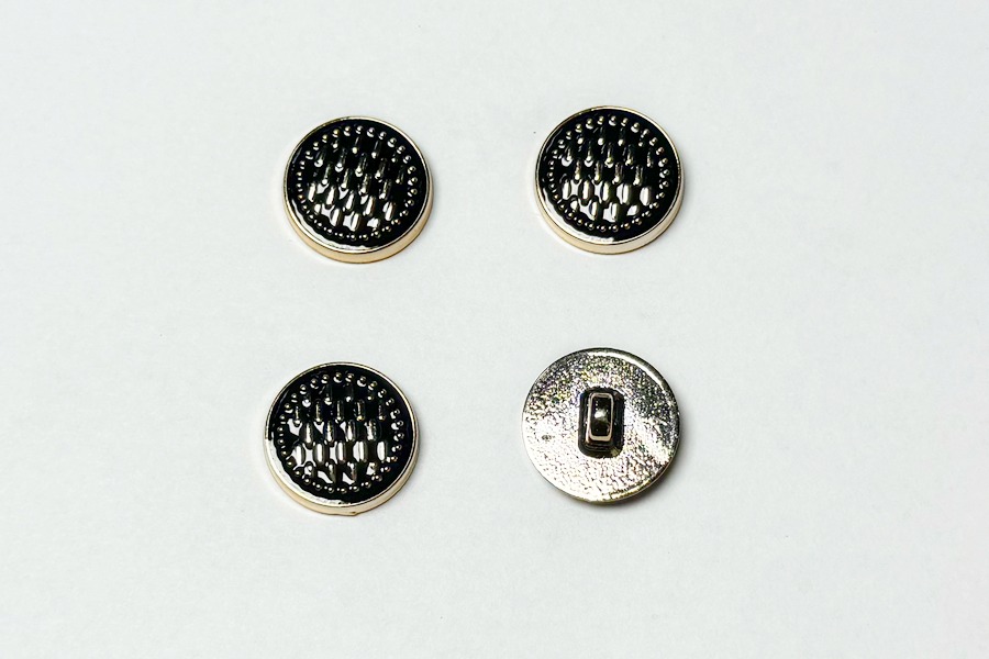 Гудзик на ніжці 17 мм Mertbutton металізований KM-408-28-000/gold