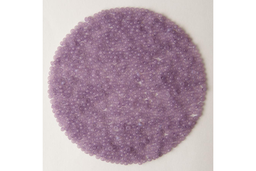 Бісер Preciosa 02122 №10 алебастр сольгель бузковий світлий 2,3 мм