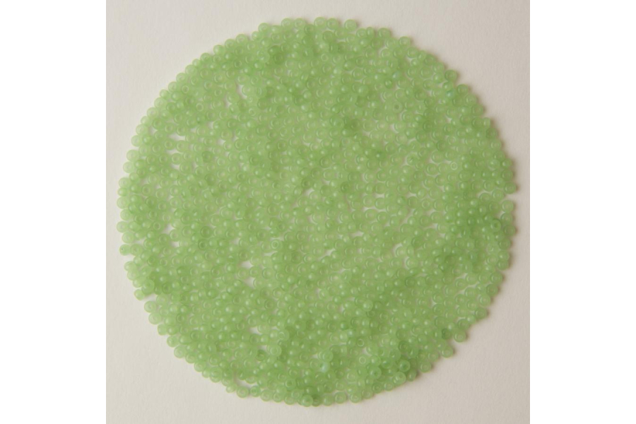 Бісер Preciosa 02161 №10 алебастр сольгель салатовий 2,3 мм