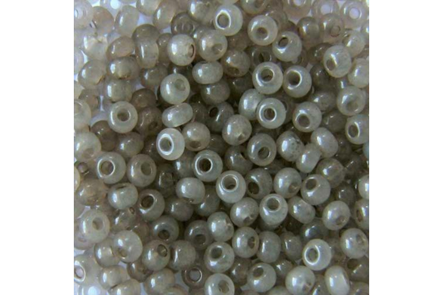Бісер Preciosa 02141 №10 алебастр сольгель сірий 2,3 мм