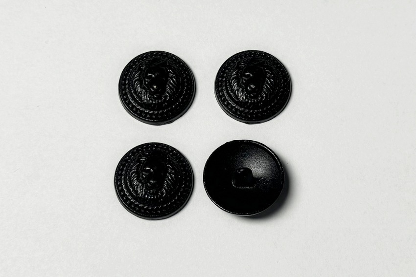 Гудзик на ніжці 23 мм Mertbutton метал чорний UTS-48