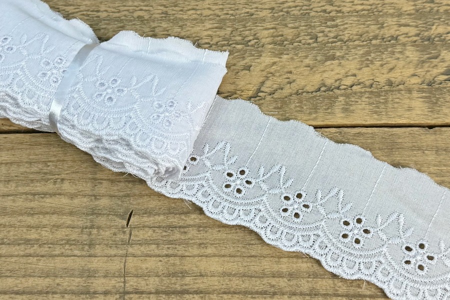 Прошва бавовна 55 мм SinemBro прошва 4BF86-55-white