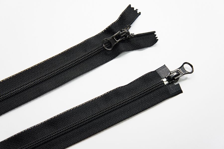 Блискавка Тип 6, 2 замка чорний 70 см