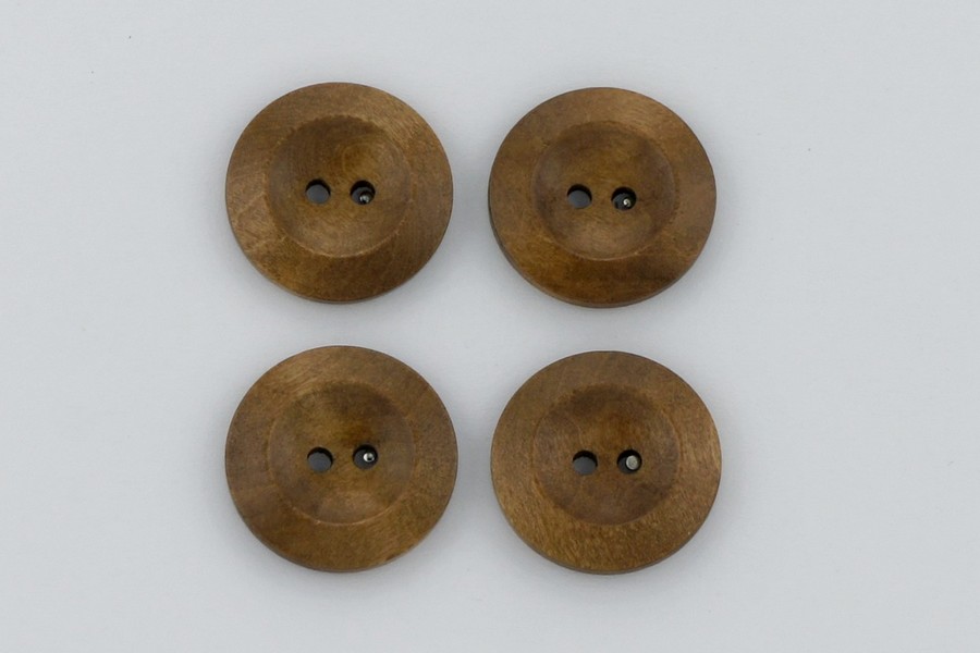 Гудзик 25 мм Mertbutton 2 отвори під дерево койот