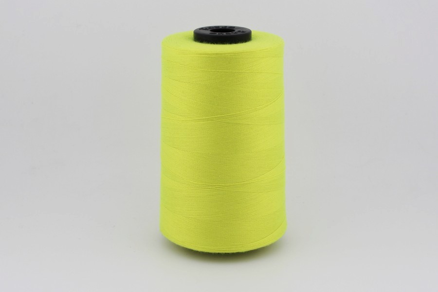 Нитки швейні №40/2 Barva штапельні поліестер 100% жовтий лимонний яскравий 5000 м 3002