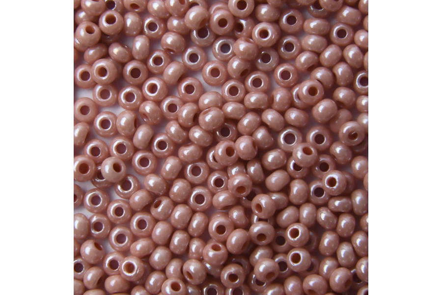 Бісер Preciosa 07631 №10 алебастр кольоровий рожевий пудровий 2,3 мм