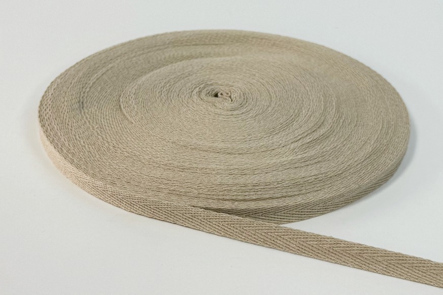 Стрічка кіперна 10 мм бежевий сірий світлий