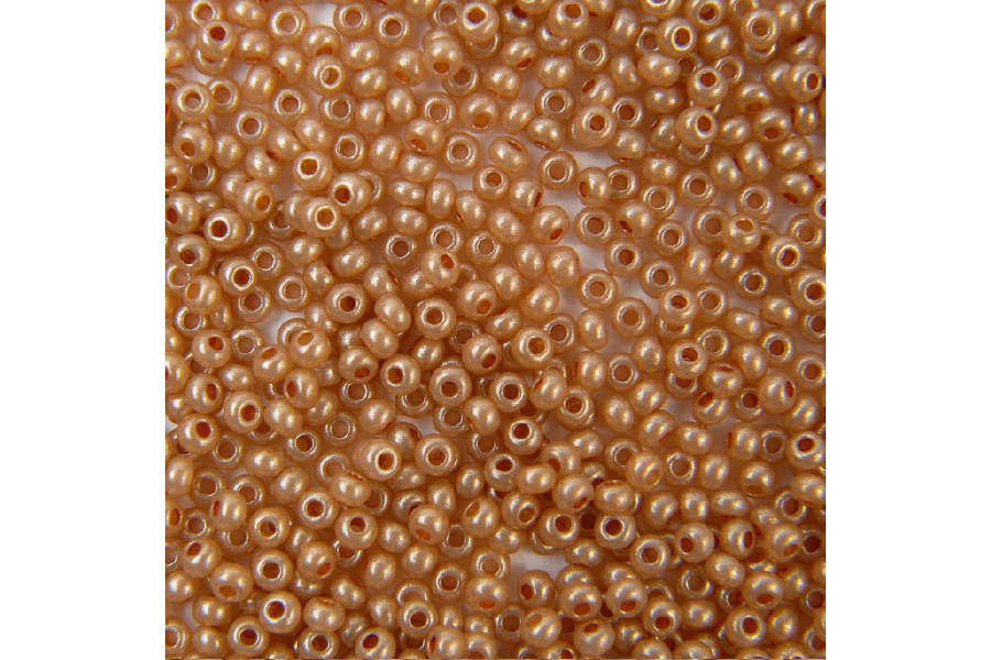 Бісер Preciosa 17783 №10 алебастр кольоровий рудий блідий 2,3 мм