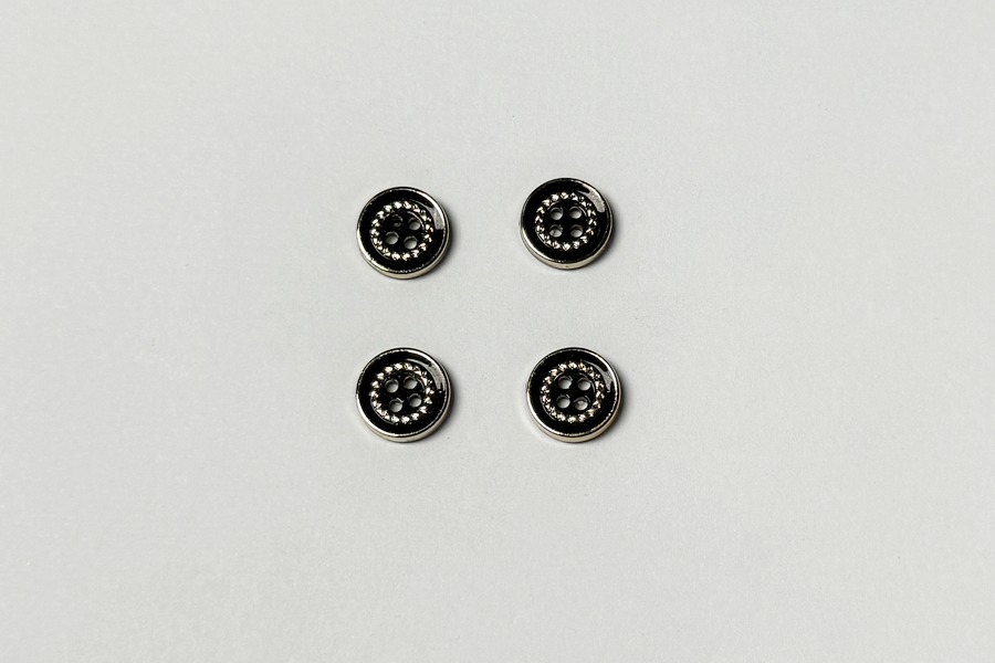 Гудзик 11,5 мм Mertbutton 4 отвори золото HD-593-18-0000/gold