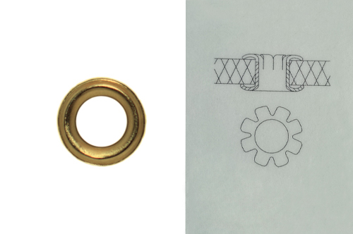 Блочка 4.0 мм (10 шт.) Castiglioni латунь №54