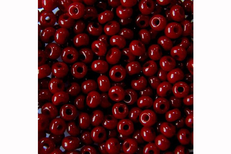 Бісер Preciosa 93310 №10 непрозорий натуральний бордовий 2,3 мм