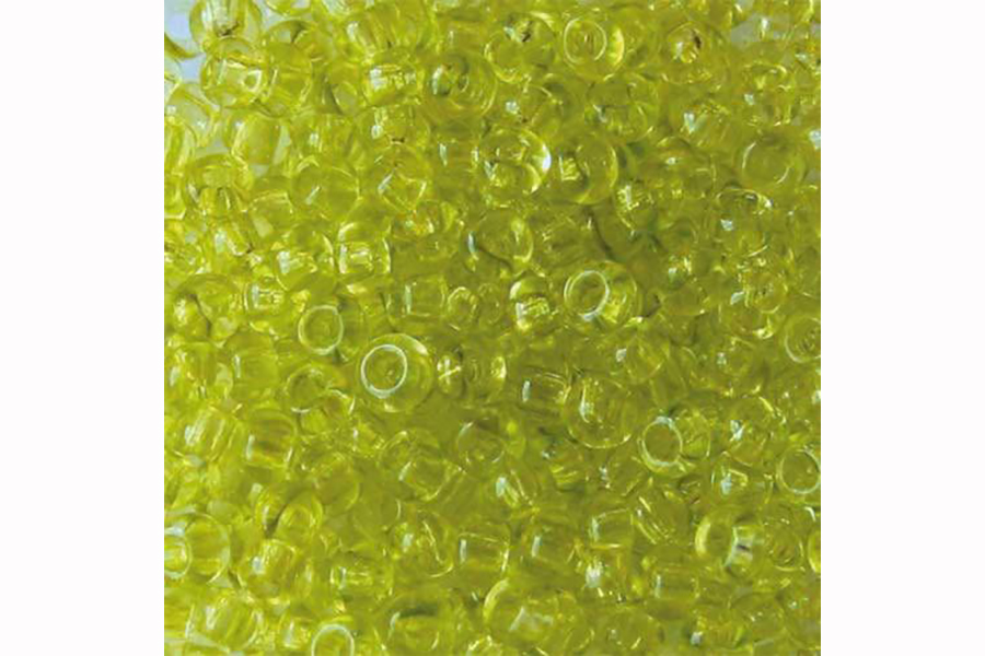 Бісер Preciosa 01153 №10 кришталь сольгель салатовий яскравий 2,3 мм