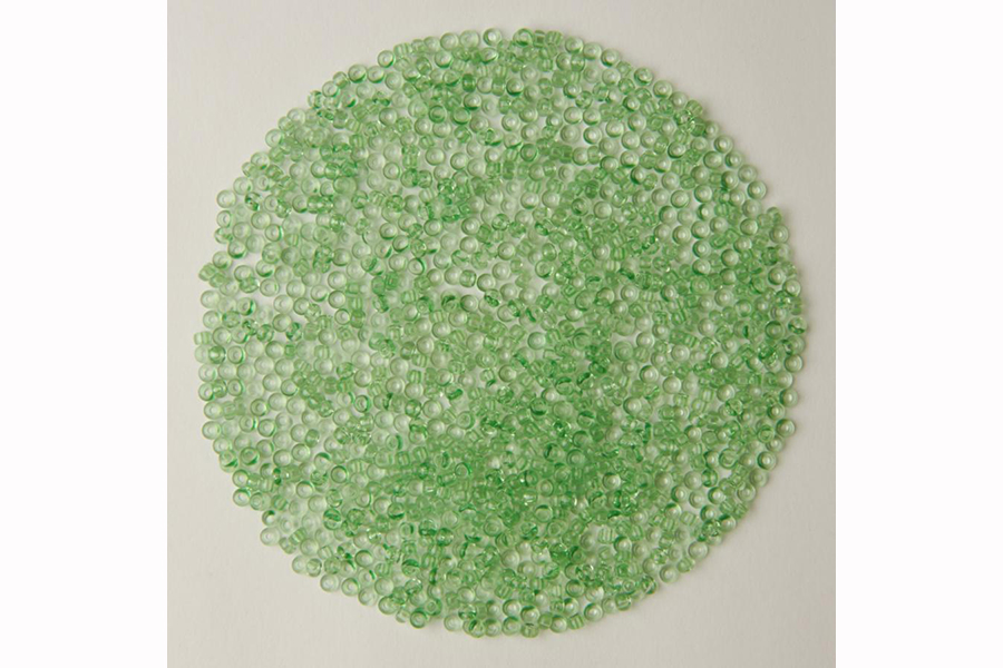 Бісер Preciosa 01161 №10 кришталь сольгель зелений яскравий 2,3 мм